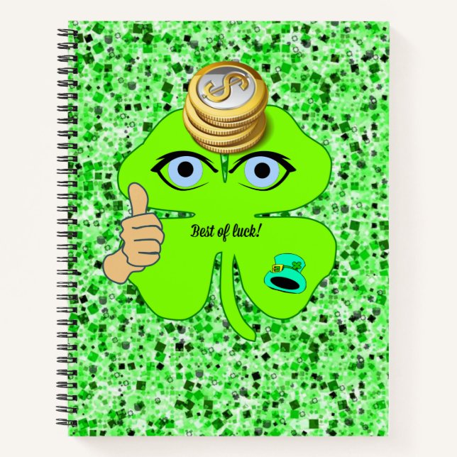 Carnet Spiral St. Patrick's Day Leprechaun (Devant)