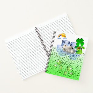 Carnet Spiral St. Patrick's Day Polar Bear