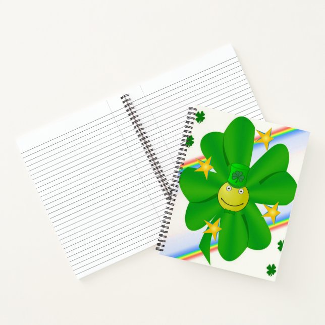 Carnet Spiral St. Patrick's Day Shamrock (Intérieur)