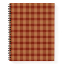 Carnet spiral Tan Tartan