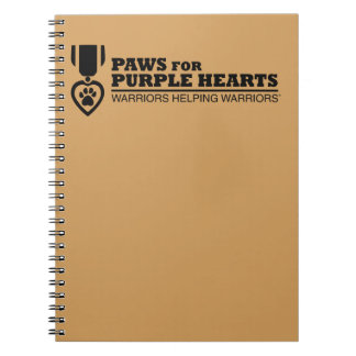 Carnet spiral - Tan w Black Logo