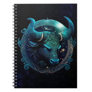 Carnet spiral Taurus Zodiac