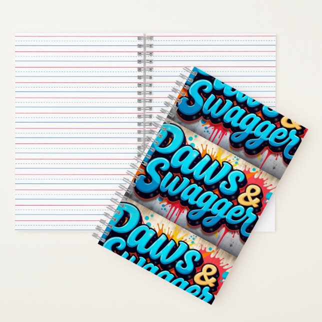 Carnet Spiral tendance à pattes et Swagger (À l'intérieur)