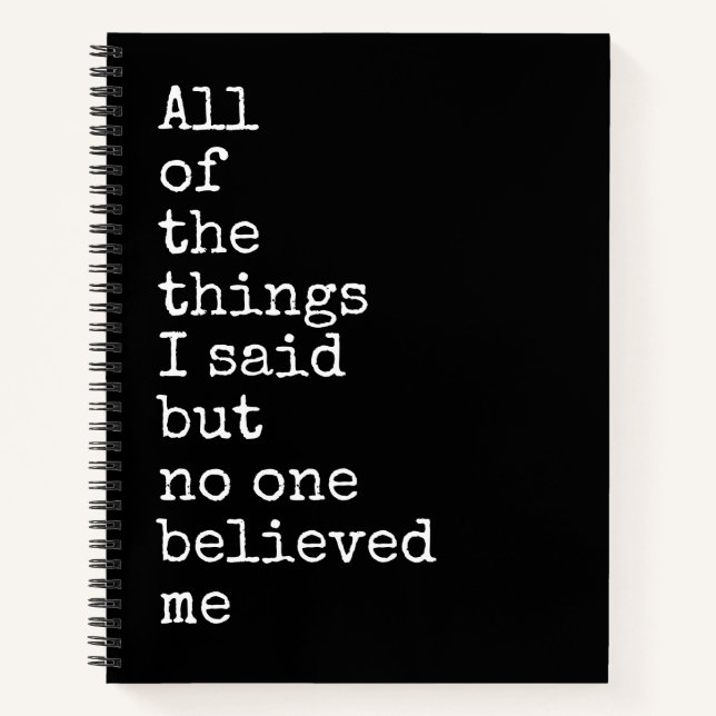 Carnet Spiral toujours droit (Devant)