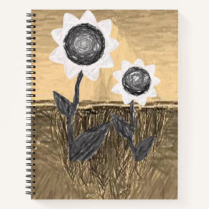 Carnet spiral tournesol
