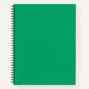 Carnet spiral vert couleur Crayon