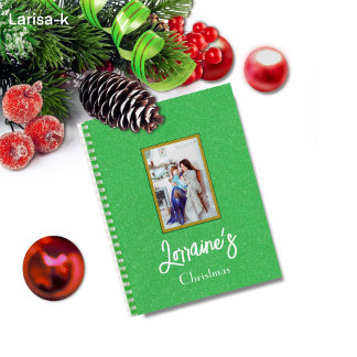 Carnet Spiral Vert Joyoux Noel