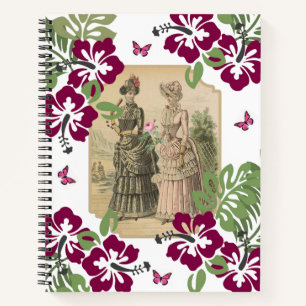 Carnet spiral Victorian Femmes Floral