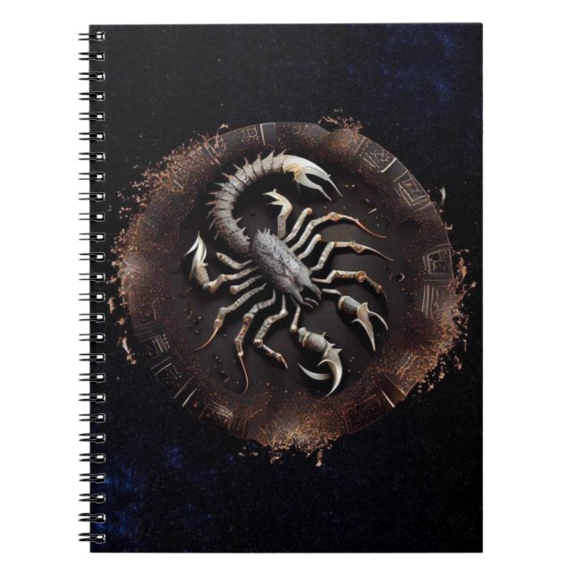 Carnet spiral Zodiac Scorpio (Devant)