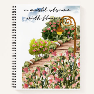 Carnet spirale avec aquarelle