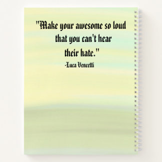 Carnet Spirale blanche inspirée par le coucher du soleil