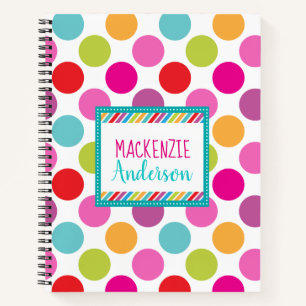 Carnet Spirale brillante Polka Dot Kids