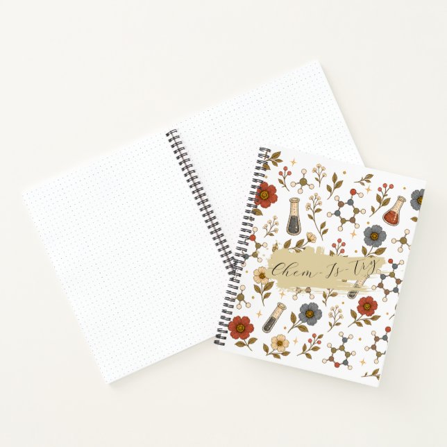 Carnet Spirale de Chimie Florale Esthétique (Intérieur)