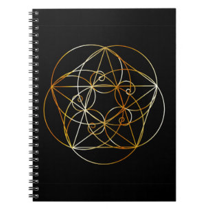 Carnet Spirale de Fibonacci la géométrie sacrée