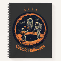 Spirale de l'astronaute d'Halloween cosmique 2024