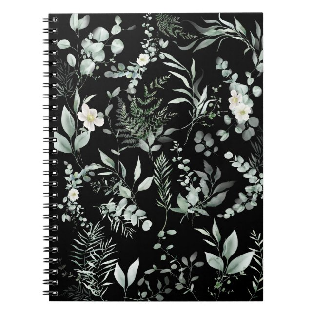 Carnet Spirale de verdure élégante  (Devant)