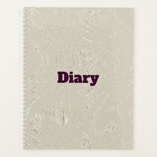 Carnet spirale du journal des glaces beige (Devant)