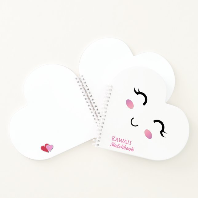 Carnet spirale fillette Kawaii (Intérieur)