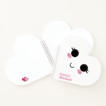 Carnet spirale fillette Kawaii