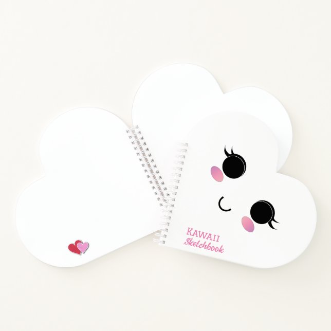 Carnet spirale fillette Kawaii (Intérieur)