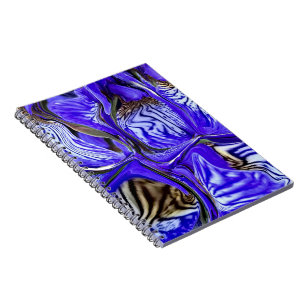 Carnet Spirale Fleur Iris Violet