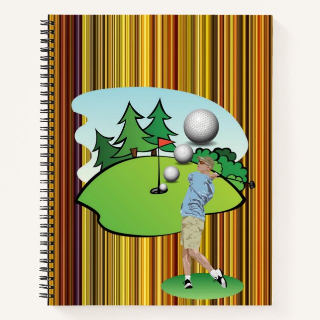 Carnet spirale Golfer Stripe (Devant)