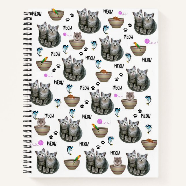 Carnet spirale Kitten Meow Cat (Devant)