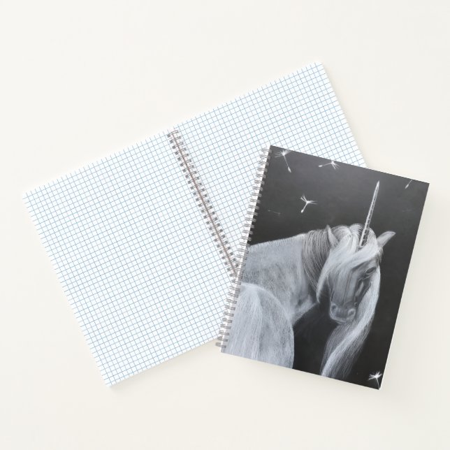 Carnet spiralé Licorne & Pissenlit (Intérieur)