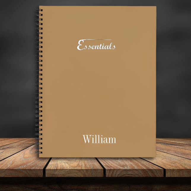 Carnet spiralé minimaliste – « Essentials » (Créateur téléchargé)
