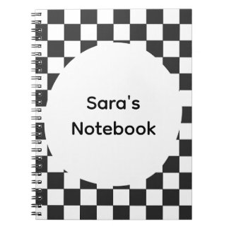Carnet Spirale Personnalisé à Damier