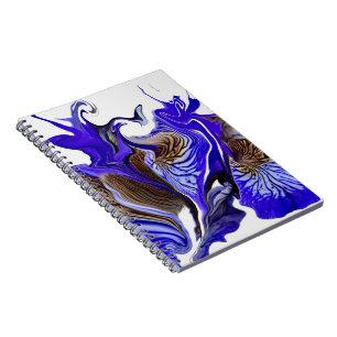 Carnet Spirale pourpre Iris Fleur