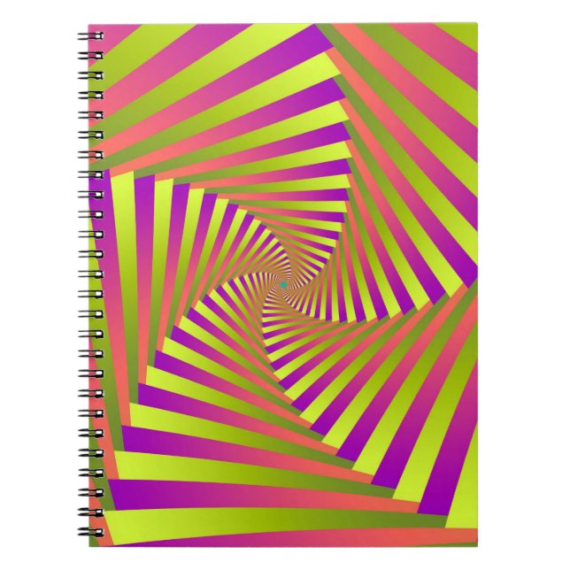 Carnet Spirale psychédélique à cinq bras (Devant)