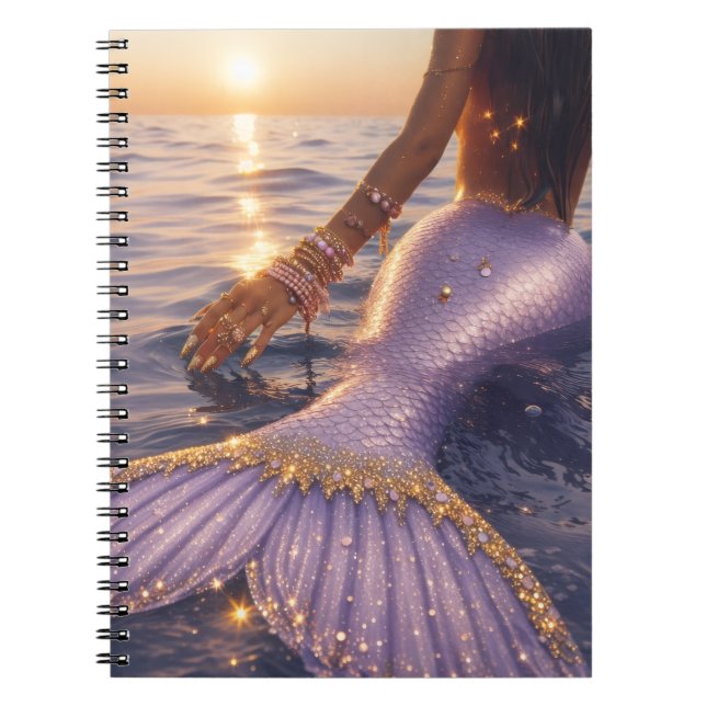 carnet spiralé sirène (Devant)
