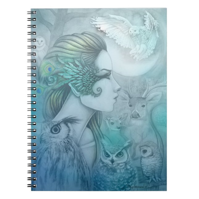 Carnet Spirit of Artemis Goddess Diana Imaginaire Art (Devant)