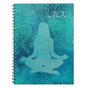 Carnet Spiritual Zen Yoga Lotus Meditation Writer's