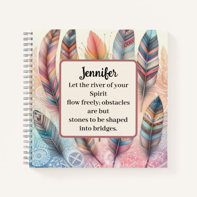 Carnet spirituel indien inspirant (Devant)