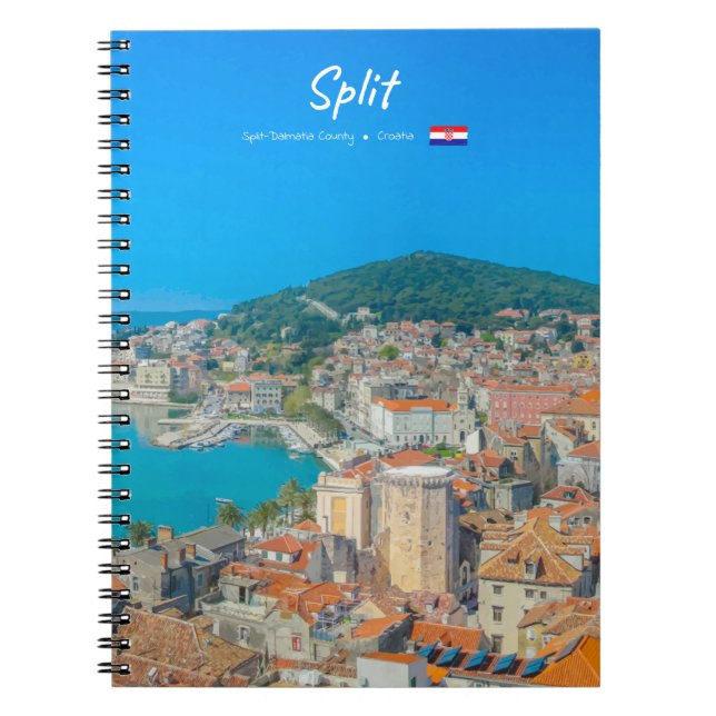Carnet Split, Croatie - Ville côtière (Devant)