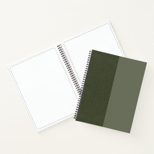 Carnet Split Moss Green Spiral Sketchbook - Personnalisab (Intérieur)