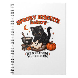 Carnet Spooky Biscuits Bakery Black Cat Hallloween