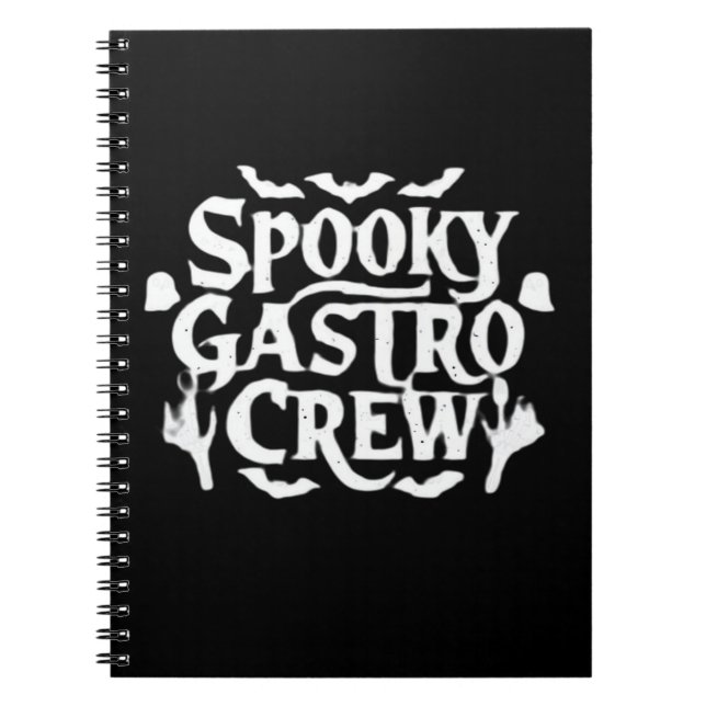 Carnet Spooky Gastro Crew Gastro Nurse Halloween Classic  (Devant)