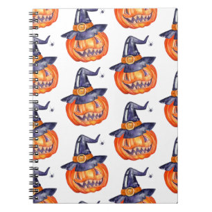 Carnet Spooky smiling Halloween pumpkin