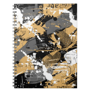 Carnet Sport Abstrait, style graffiti