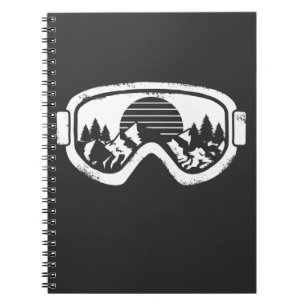Carnet Sports d'hiver Ski snowboard Snow Landscape Goggin