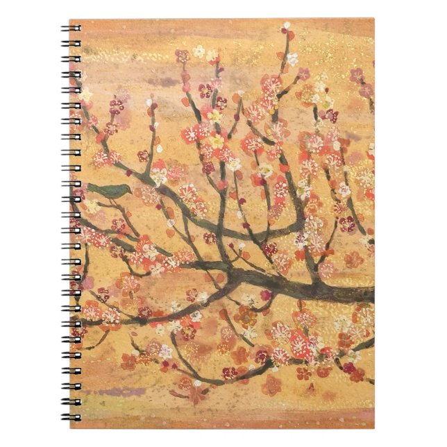 Carnet Spring Melody: Plum Blossom & Bush Warbler (Devant)