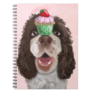 Carnet Springer spaniel avec le petit gâteau 2