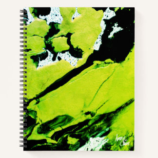 Carnet SPWW Keylime n'Slime Vert & Noir Abstrait