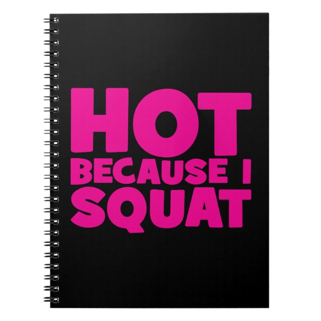 Carnet Squat - Hot parce que je Squat, Entraînement Drôle (Devant)