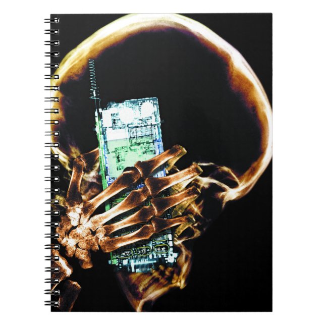 Carnet Squelette de vision X-Ray couleur original sur tél (Devant)