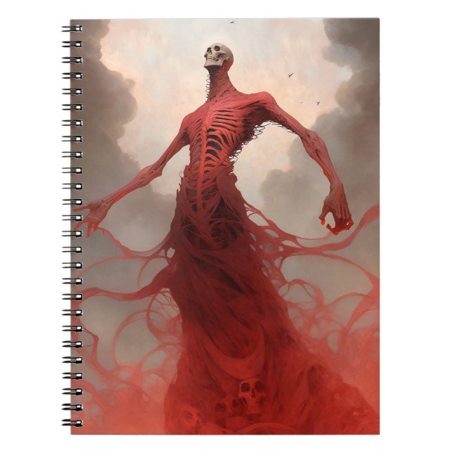 Carnet Squelette Démon Créature Imaginaire foncé Horreur (Devant)