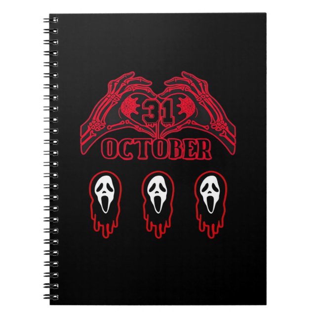 Carnet Squelette Mains 31/10 Classique (Devant)